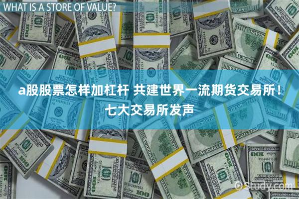 a股股票怎样加杠杆 共建世界一流期货交易所！七大交易所发声
