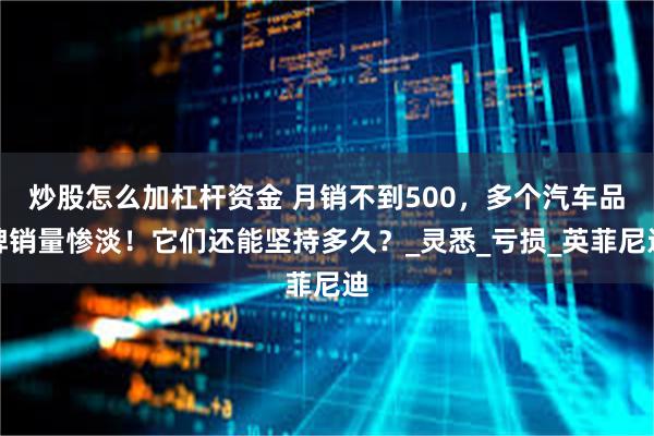 炒股怎么加杠杆资金 月销不到500，多个汽车品牌销量惨淡！它们还能坚持多久？_灵悉_亏损_英菲尼迪