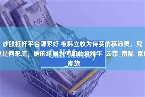 炒股杠杆平台哪家好 被韩立收为侍妾的慕沛灵，究竟是何来历，她的结局为何如此意难平_云宗_南陇_家族