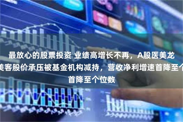 最放心的股票投资 业绩高增长不再，A股医美龙头爱美客股价承压被基金机构减持，营收净利增速首降至个位数